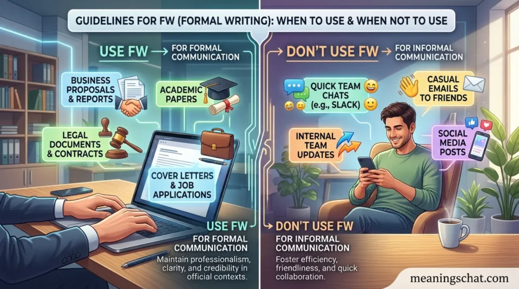 When to Use and When Not To Use FW