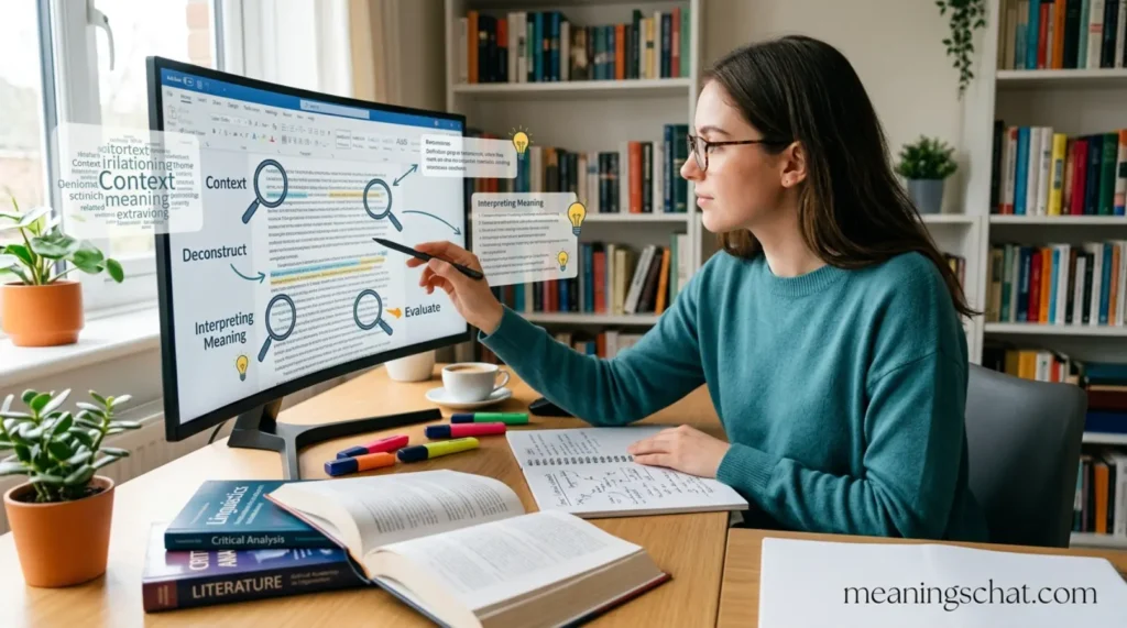 What Does Analyze Mean in Text