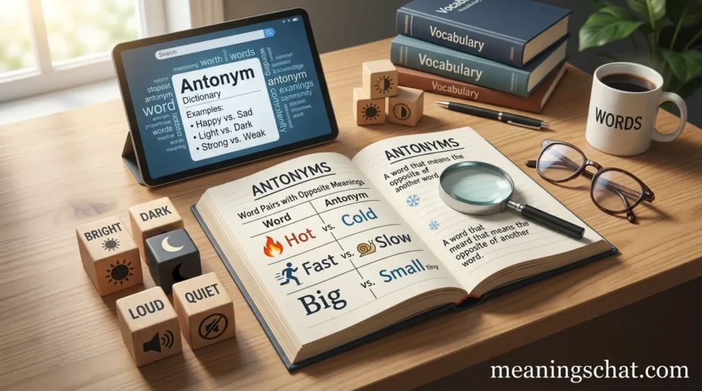 What Does Antonym Meaning in Text