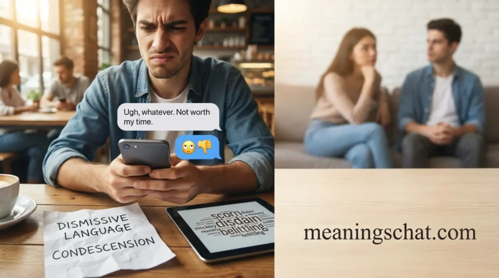 What Does Contempt Meaning in Text