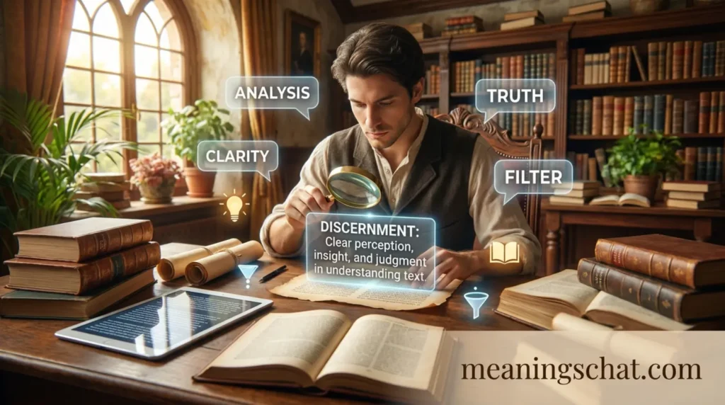 What Does Discernment Meaning in Text