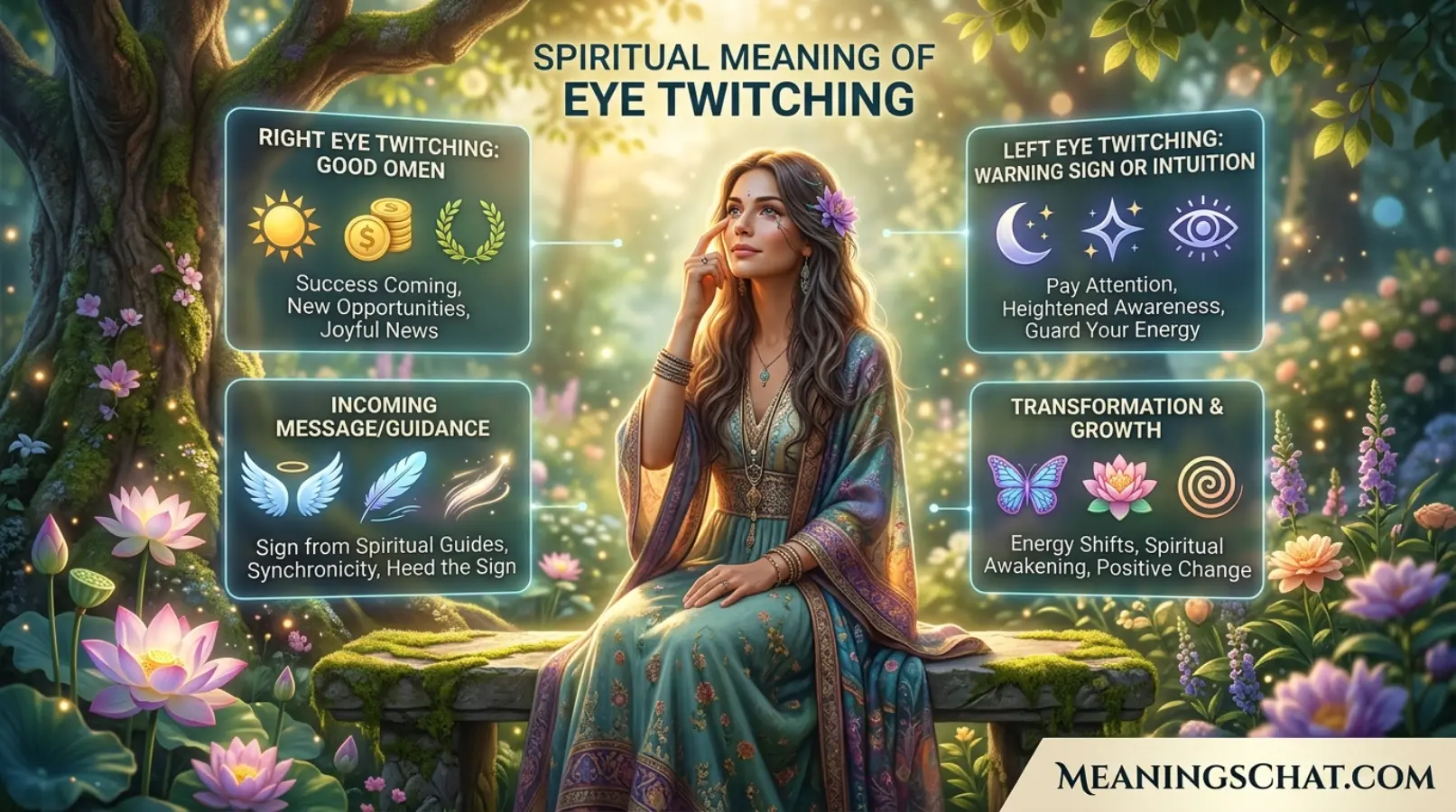 eye twitching spiritual meaning