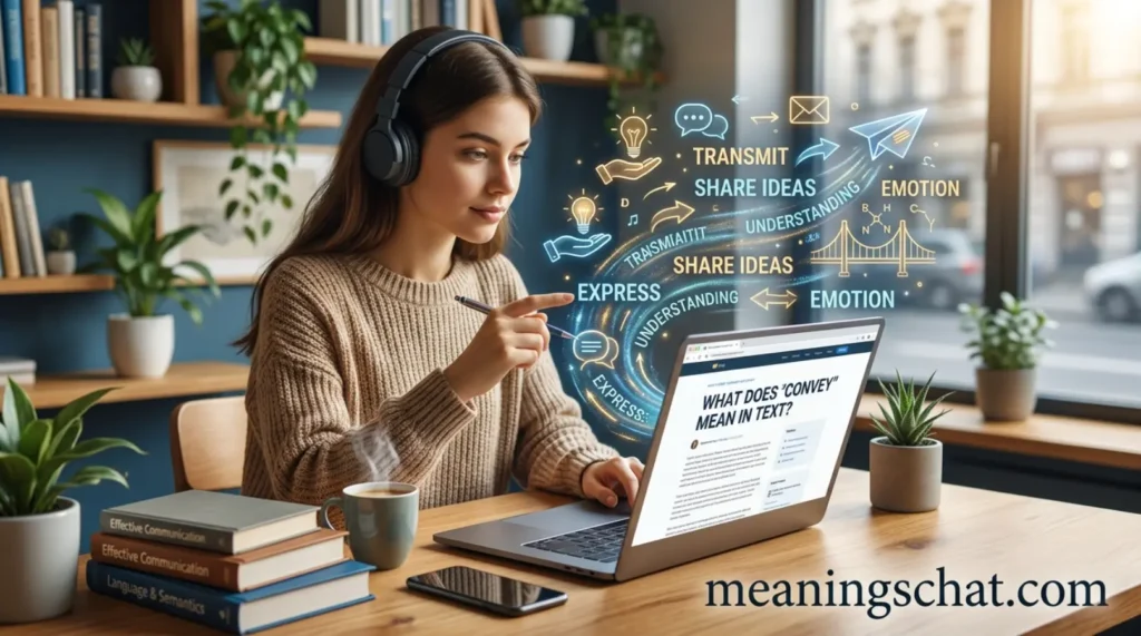 What Does Convey Mean in Text