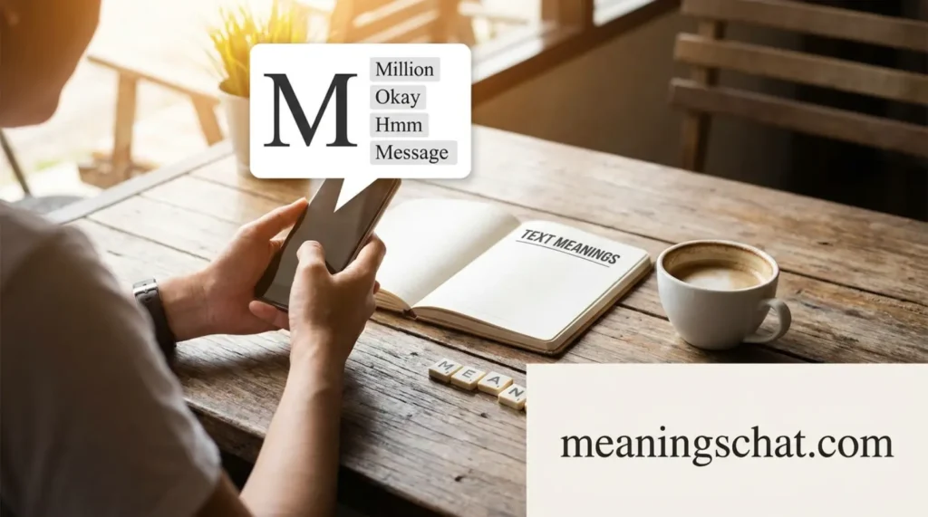 What Does M Mean in Text