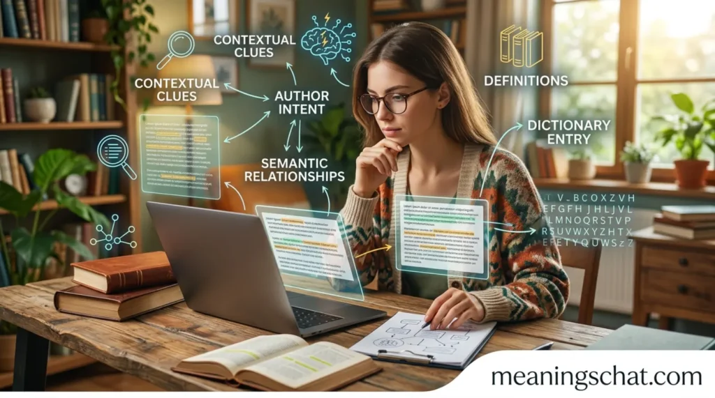 What Does Define Meaning in Text