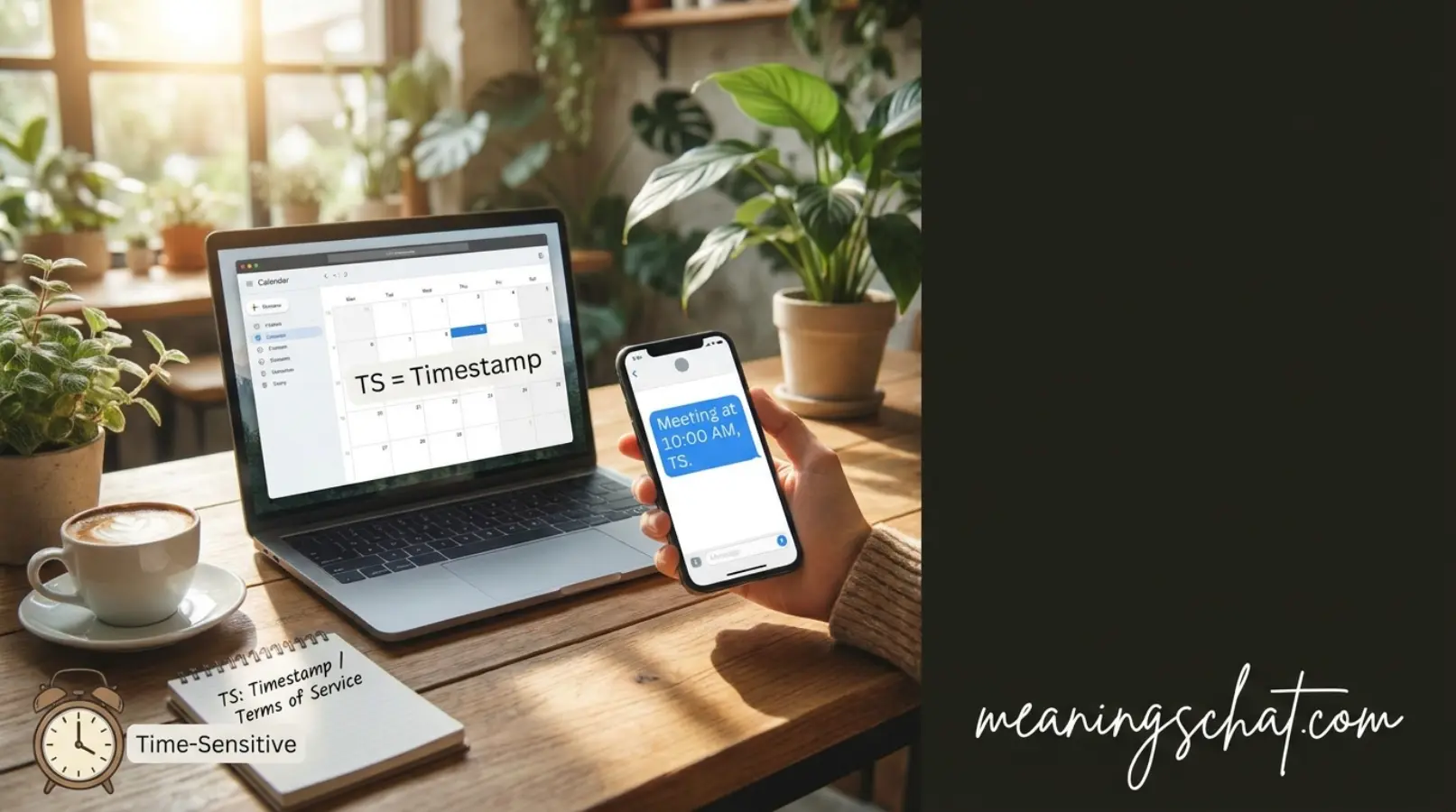 ts meaning in text