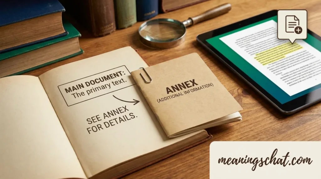 What Does Annex Mean in Text