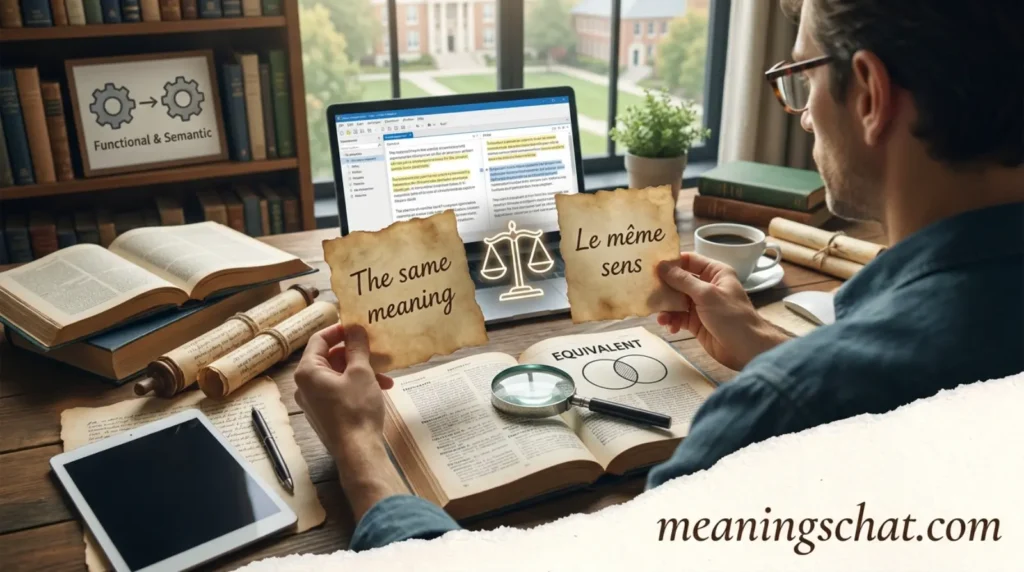What Does Equivalent Mean in Text