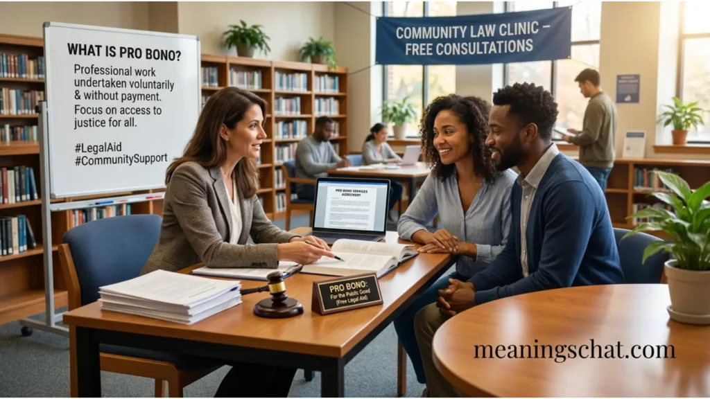 What Does Pro Bono Mean