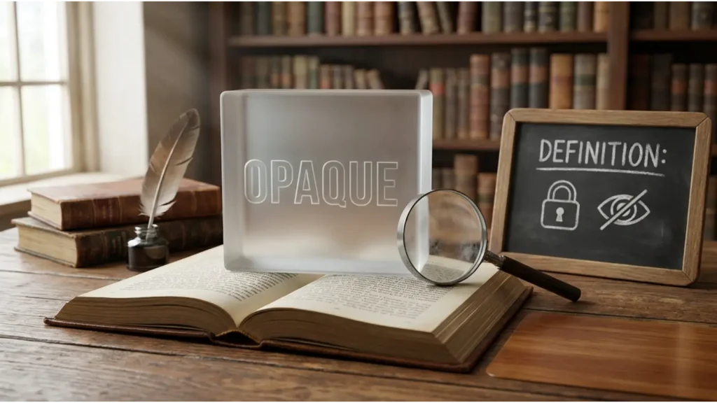 What Does Opaque Mean in Text