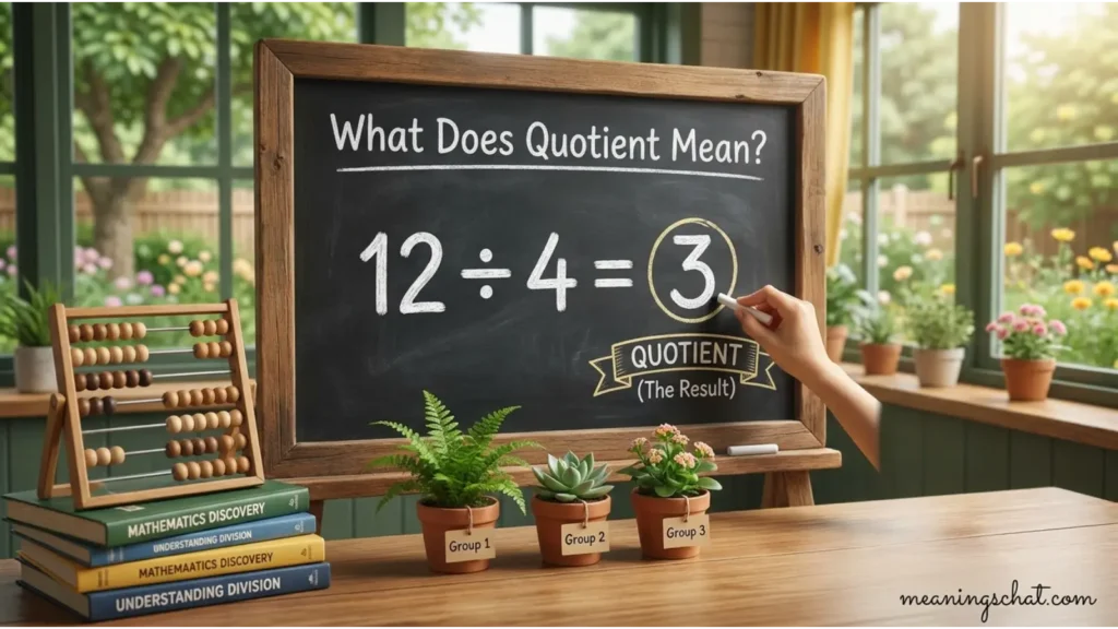 What Does Quotient Mean