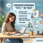 etc meaning in text
