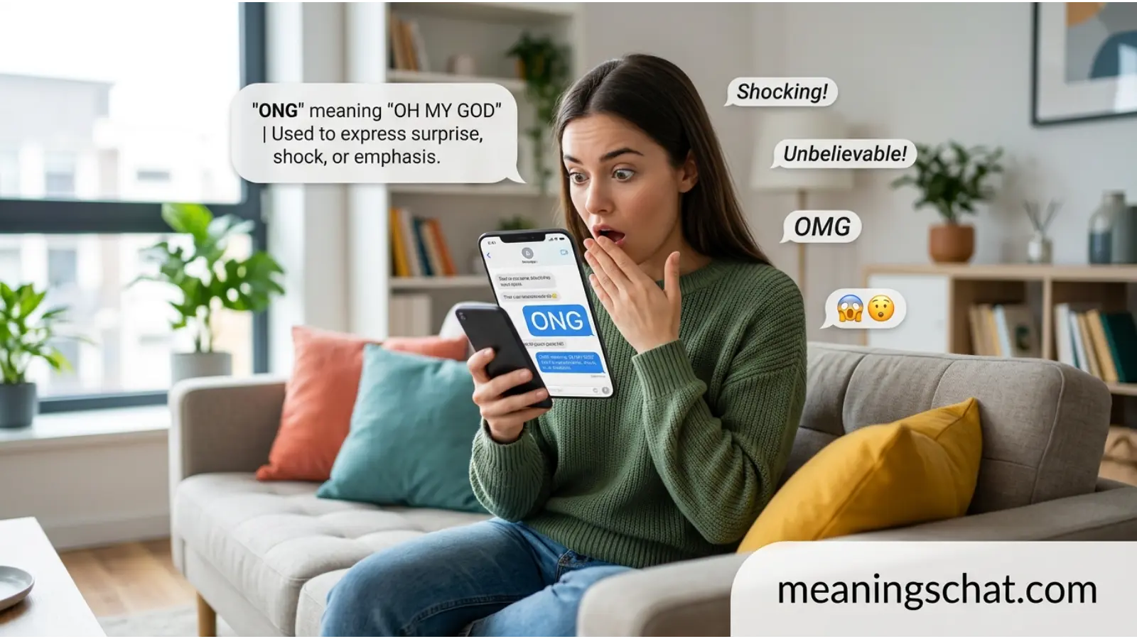 ong meaning in text