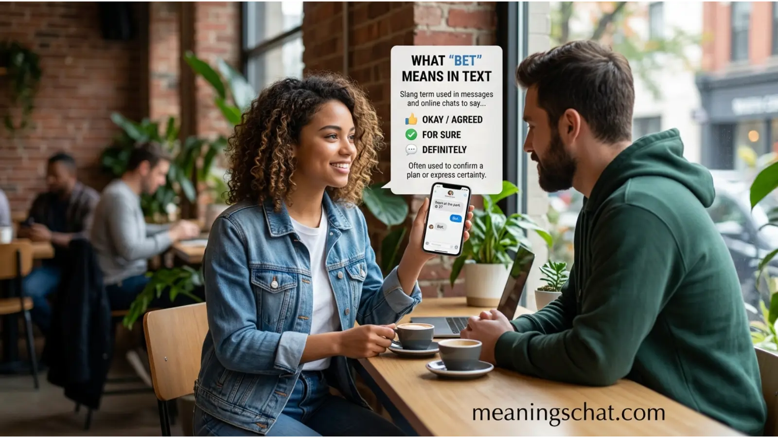 bet meaning in text