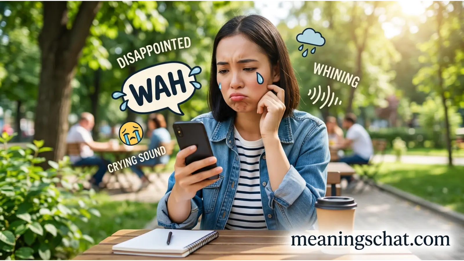 wah meaning in text
