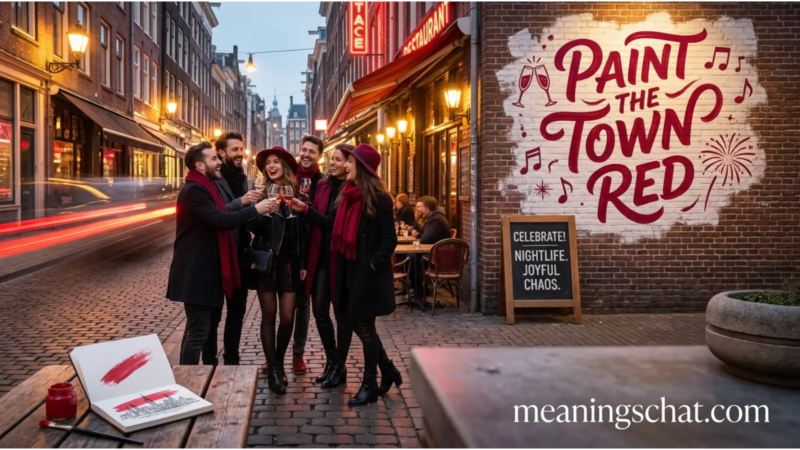 paint the town red meaning