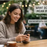kk meaning in text