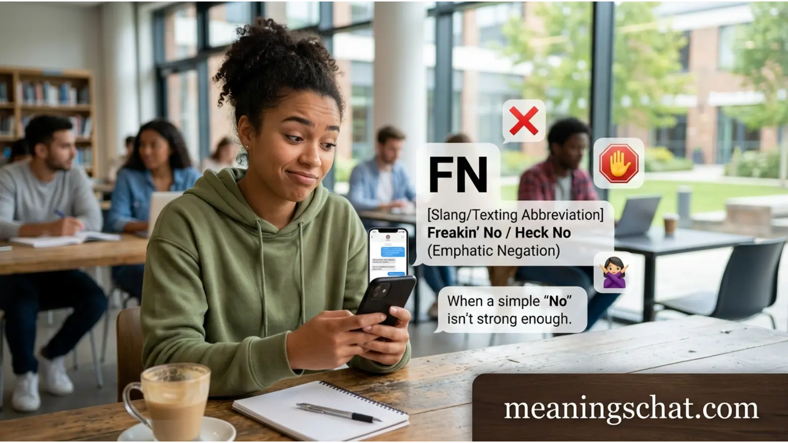 fn meaning in text