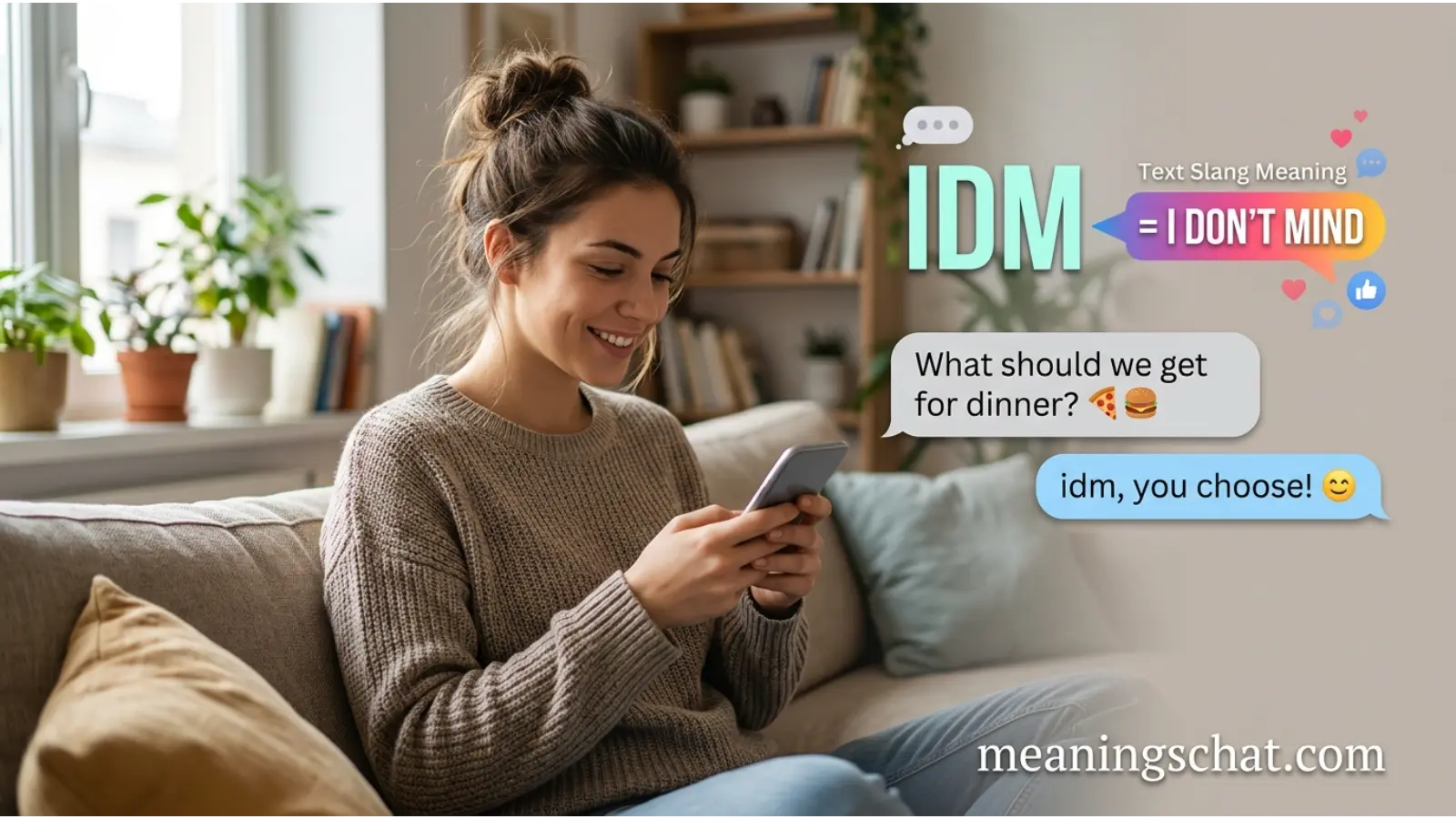 idm meaning in text
